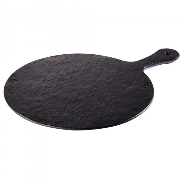 Tablett - Melamin - schwarz - Serie Slate Rock - APS 84257