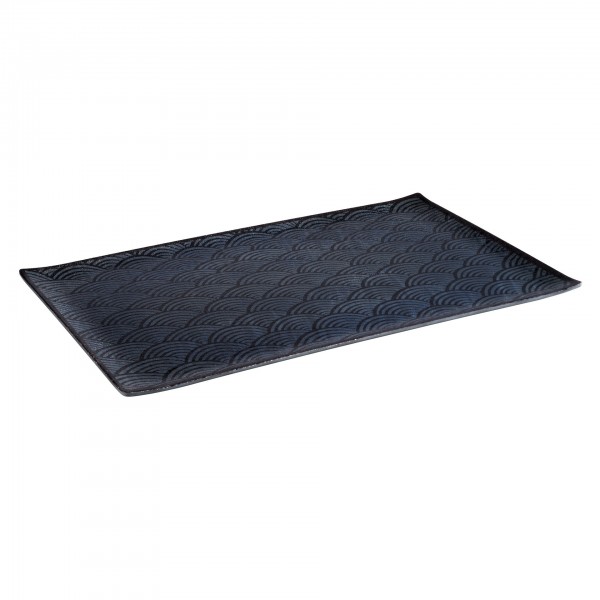 GN-Tablett - Melamin - schwarz - rechteckig - Serie Dark Wave - 84900