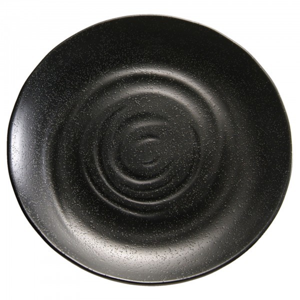 Tablett / Teller - Melamin - schwarz - Serie Zen - APS 83941